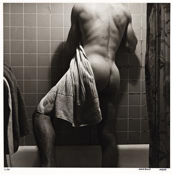 ROBERT GIARD (1939-2002) Richard in the Shower: #1 (Reaching for a Towel) * Richard in the Shower: #2 (Draped in a Towel).